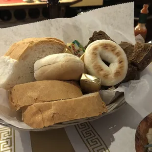 Homemade bread assortment