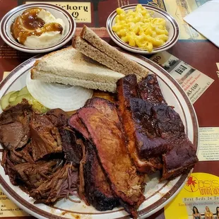 My three meat combo: mutton, brisket, and pork ribs. I liked the mutton and ribs the best.