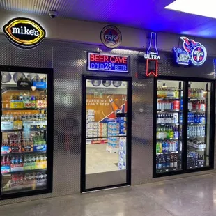 the inside of the store