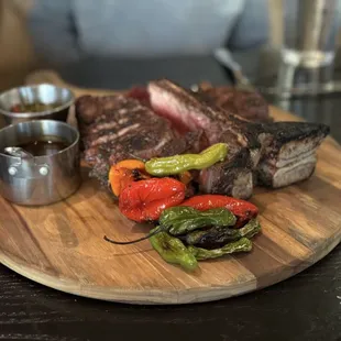 Porter House with Shishito Peppers