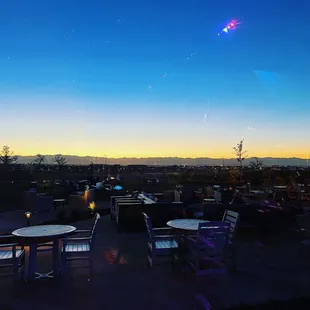 The view at the balcony around the corner