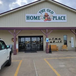 Outside ample parking close to the entrance