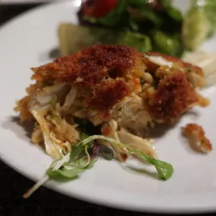 Spectacular, meaty crab cake.