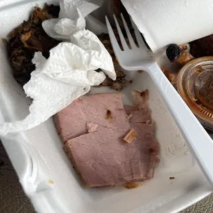 Dried ham taste like it's been sitting for weeks