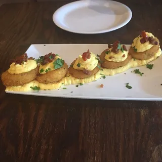 Deep Fried Whipped Deviled Eggs