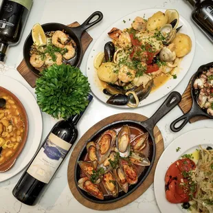 Seafood Feast and Wine