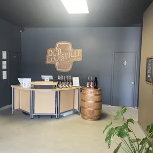 the entrance to the tasting room