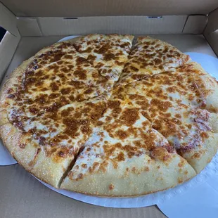 The first pizza we got soo good