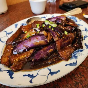 Eggplant in Spicy Garlic Sauce