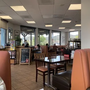 Part of the inside eating area!