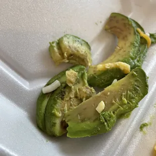 Gross, not fresh, avocados.