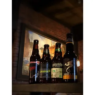 Large selection of craft beers.