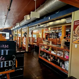 the inside of the restaurant