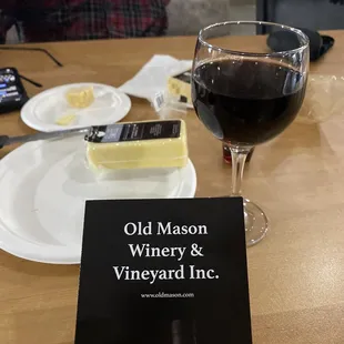 Great stop at a winery for some wine and cheese