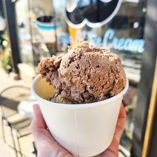 Brownie batter dough