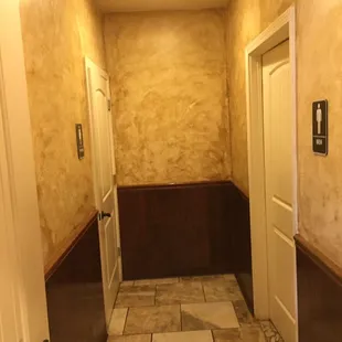 Restroom wheel chair accessible