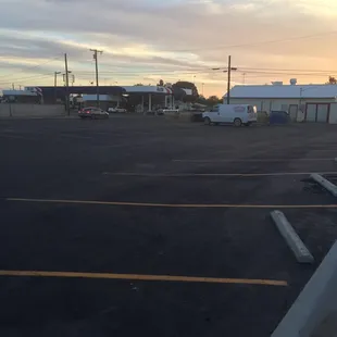 Lots of parking in back