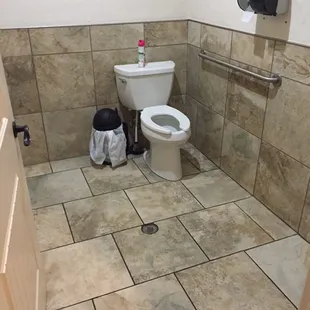 Handicapped restrooms wheel chair accessible