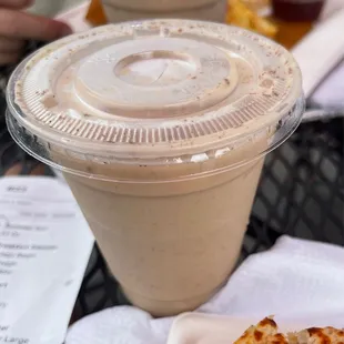 Iced white mocha latte with brown sugar (The Sun... something)