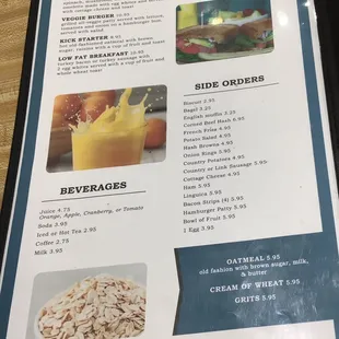 Menu - back - page 6