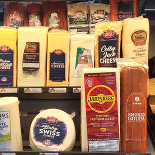 Premium deli cheeses