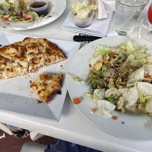 A pizza from giant eagle. And a salad i could have made better at my house.