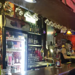 the bar