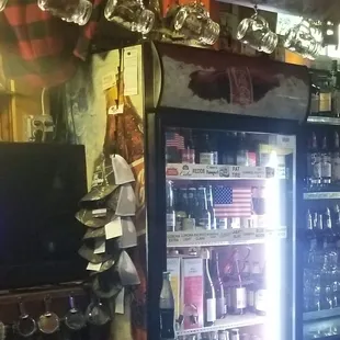 a bar with a television