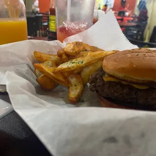Cheeseburger and Fries