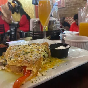 Chicken Fajita Omelette