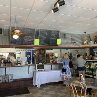 customers at the counter