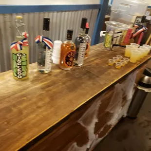 The welcome drinks