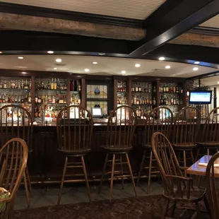 the bar and seating area