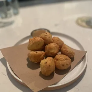 Fried gougères