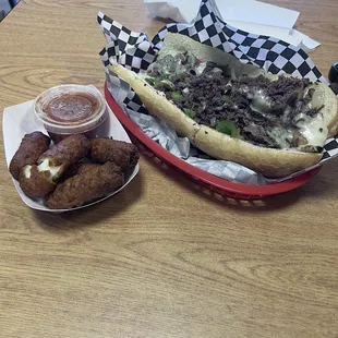 The Slam 10in with Mozzarella Sticks(R).