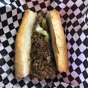 Pepper steak sandwich