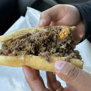 Pepper Cheeseteak with Mushrooms