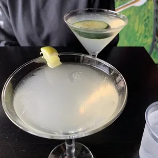 The cucumber martini and Ivy League. Great elderflower flavor.