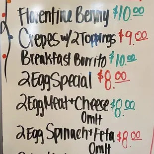 Breakfast specials weekdays 7 :00 am too 11:00 Am