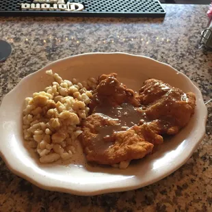 Schnitzel VERY GREAT thank u $20. Fun place. Popular joint.