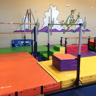 The bars rotation in our preschool gymnasium.
