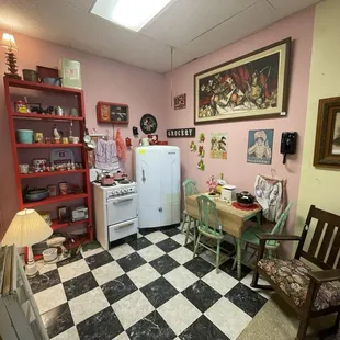 Vintage oven and fridge!