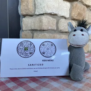 Menus? We don't need no stinking menus! Just give us QR code's!