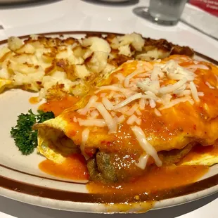 Chile rellano omelette