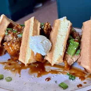 Korean Chicken and Waffles!!!!!!!