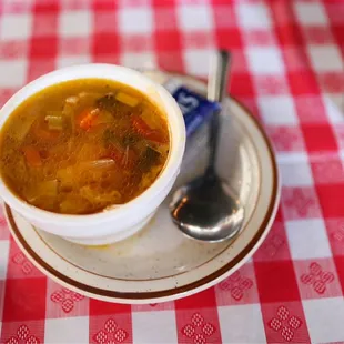 a bowl of soup