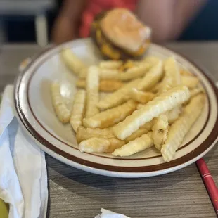 Kids cheeseburger w/fries