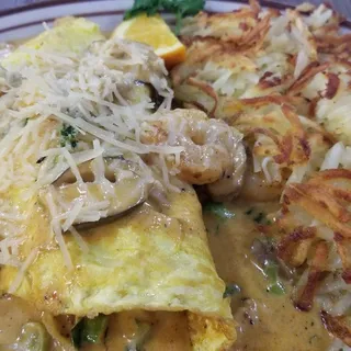 Cajun Shrimp Omelet