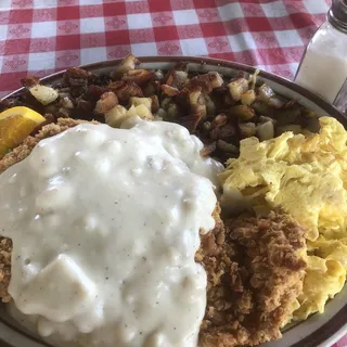 Country Fried Chicken & Eggs