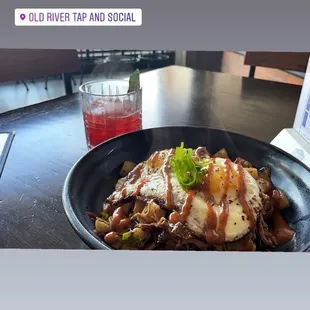 Bring us a shubbery cocktail and pulled pork hash